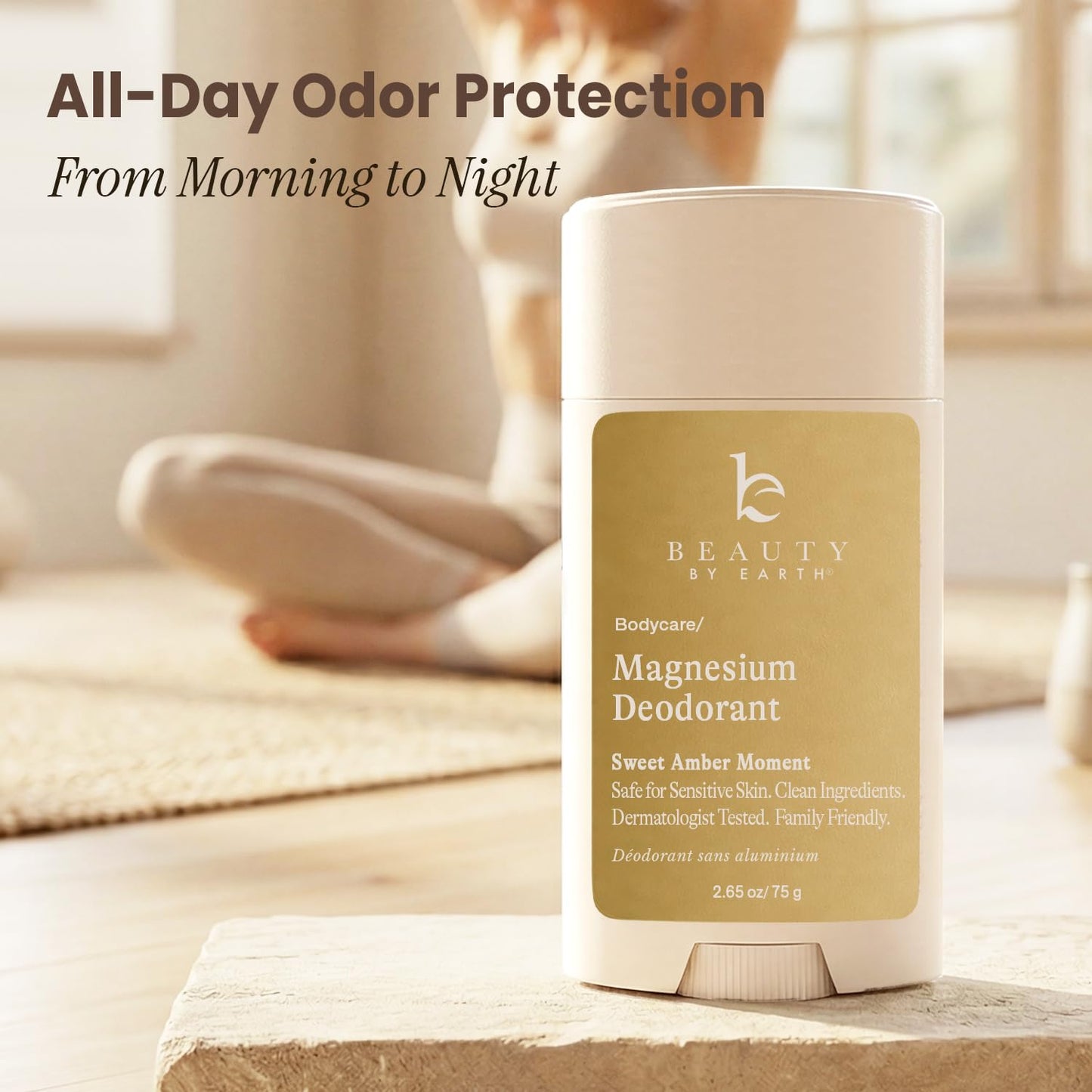 Aluminum Free Deodorant for Men & Women - USA Made with Natural & Organic Ingredients, Fresh Long-Lasting Odor Protection, Baking Soda Free, Non-Irritating Magnesium Deodorant, Sensitive Skin Safe