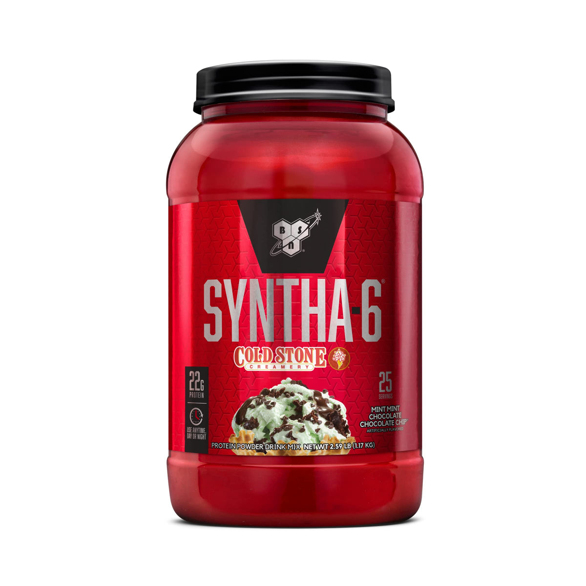 BSN SYNTHA-6 Premium Protein Powder, Strawberry Milkshake, 48 Servings