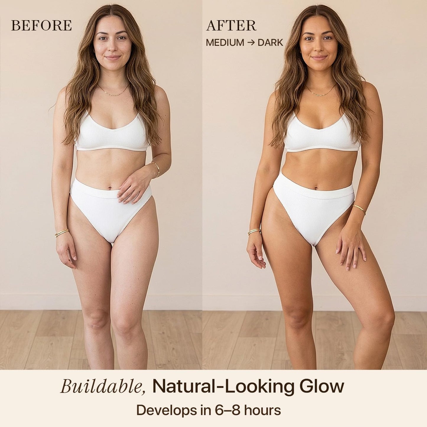 Self Tanner Tanning Mousse Kit - USA Made with Natural & Organic Ingredients, Tan Kit with Kabuki Brush & Mitt, Tanning Foam for Fake Tan, Non Toxic Sunless Tanner, Self Tanners Best Sellers