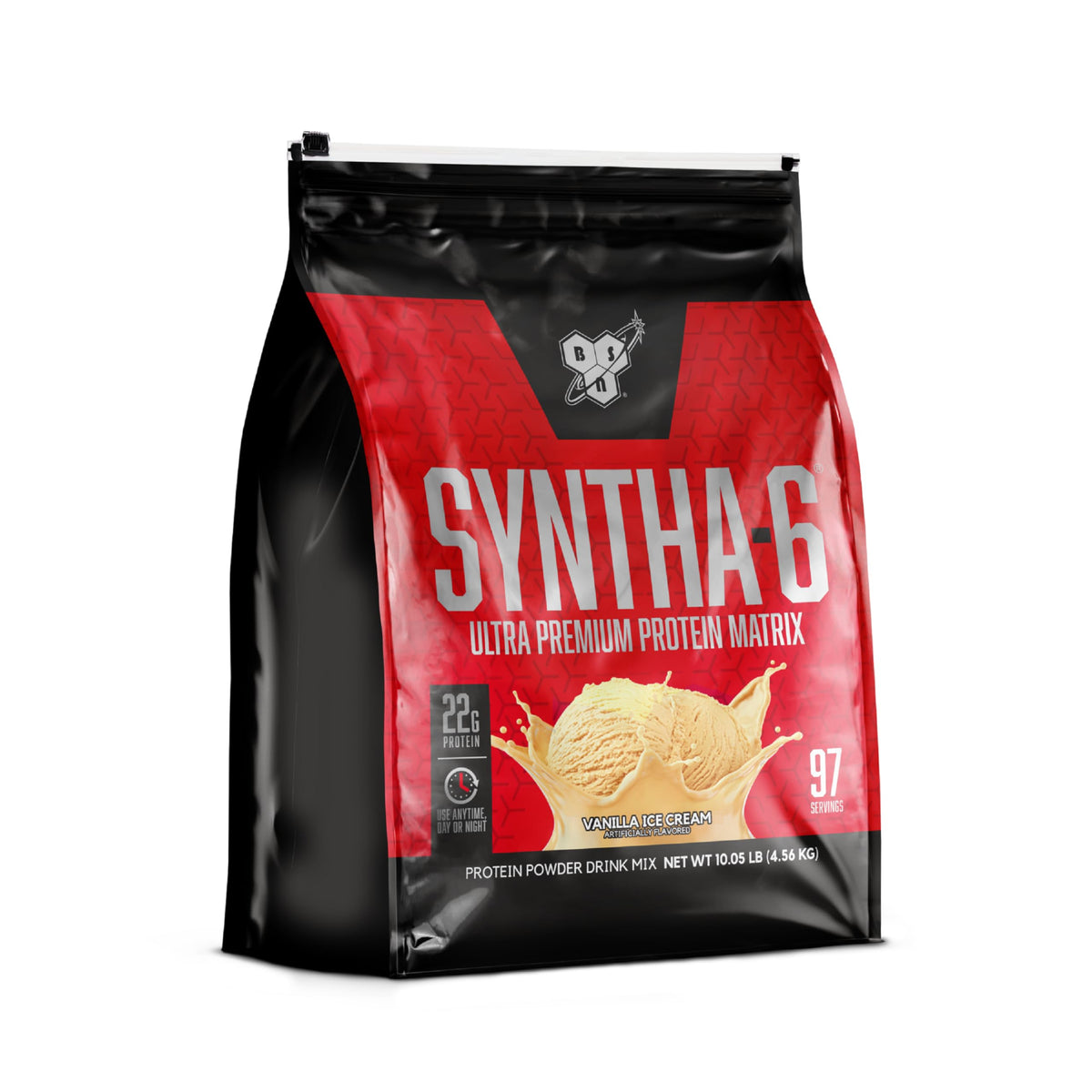 BSN SYNTHA-6 Premium Protein Powder, Strawberry Milkshake, 48 Servings