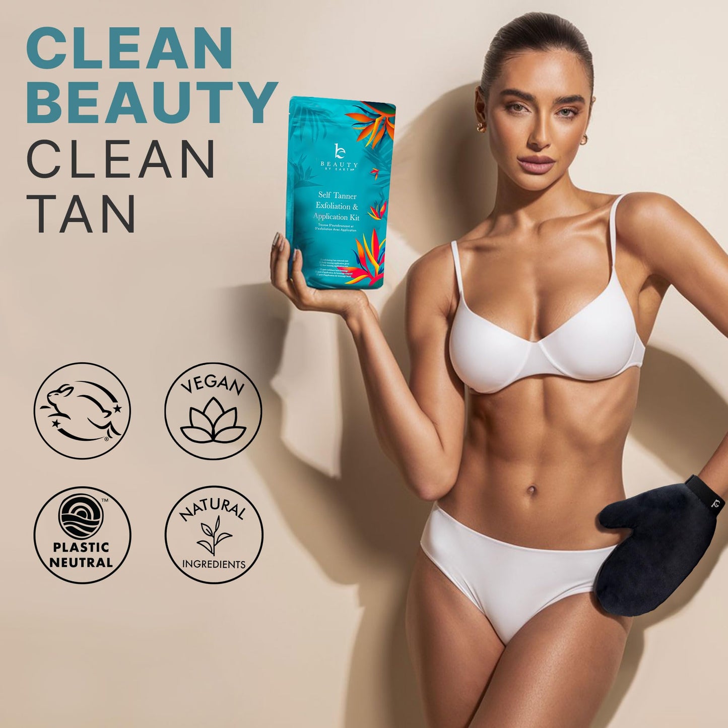 Self Tanner Face & Body - With Organic Aloe Vera & Shea Butter, Sunless Tanning Lotion, Bronzer Buildable Light, Medium or Dark Tan, Fake Tan Self Tanners Best Sellers, 7.5oz (body) 3oz (face)