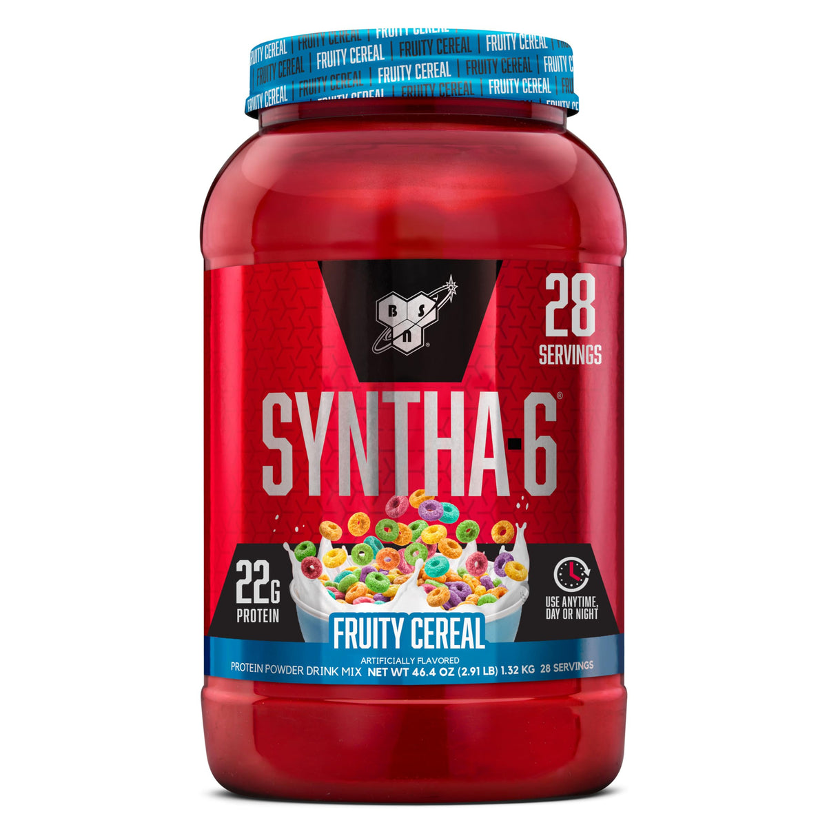 BSN SYNTHA-6 Premium Protein Powder, Strawberry Milkshake, 48 Servings