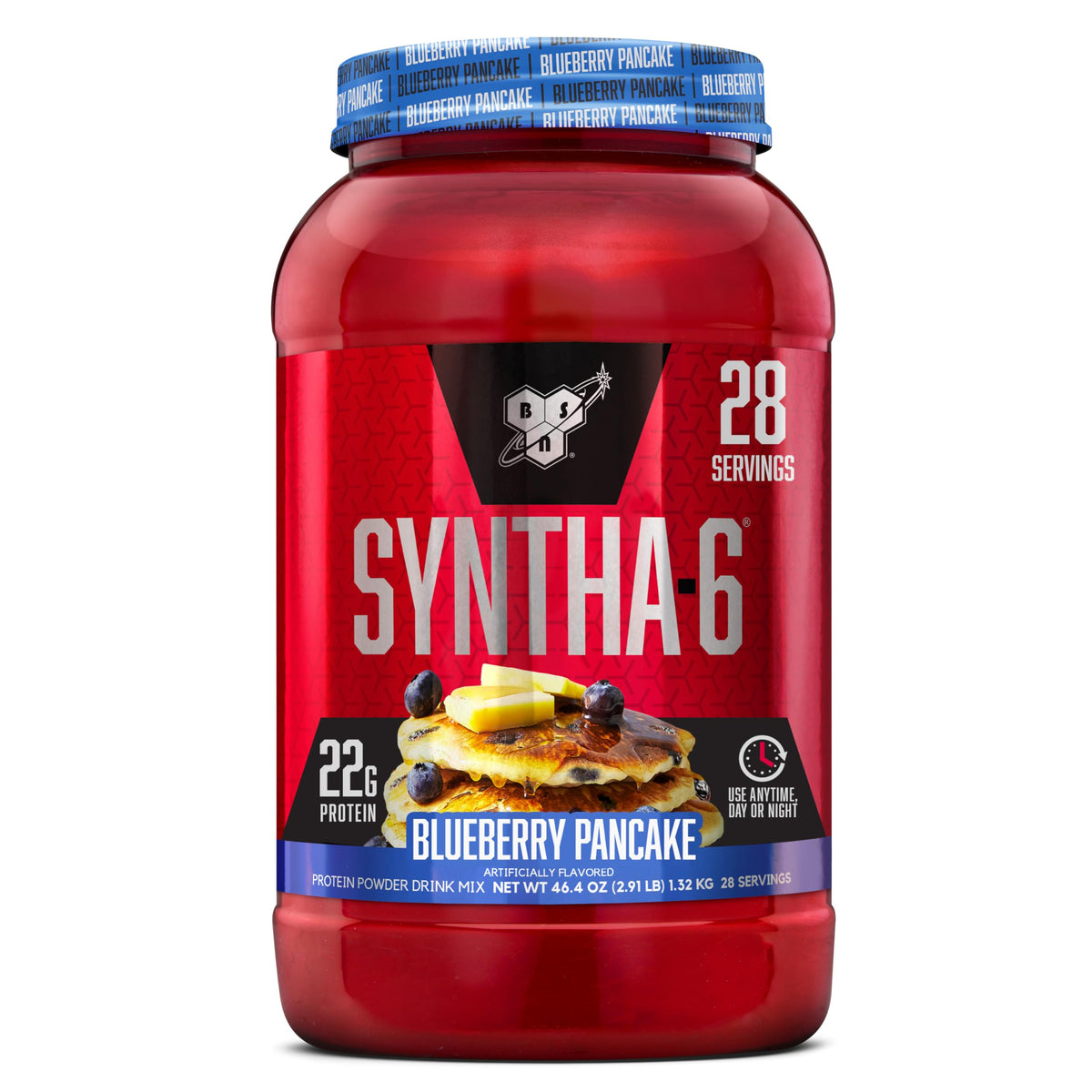 BSN SYNTHA-6 Premium Protein Powder, Strawberry Milkshake, 48 Servings