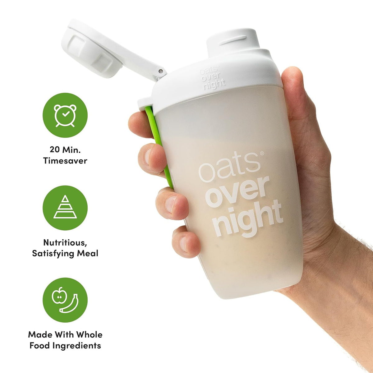 Oats Overnight Party Variety Pack – High Protein Oatmeal, 8 Pack + Bottle